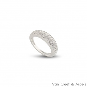 Van Cleef & Arpels White Gold Diamond Ring 0.56ct